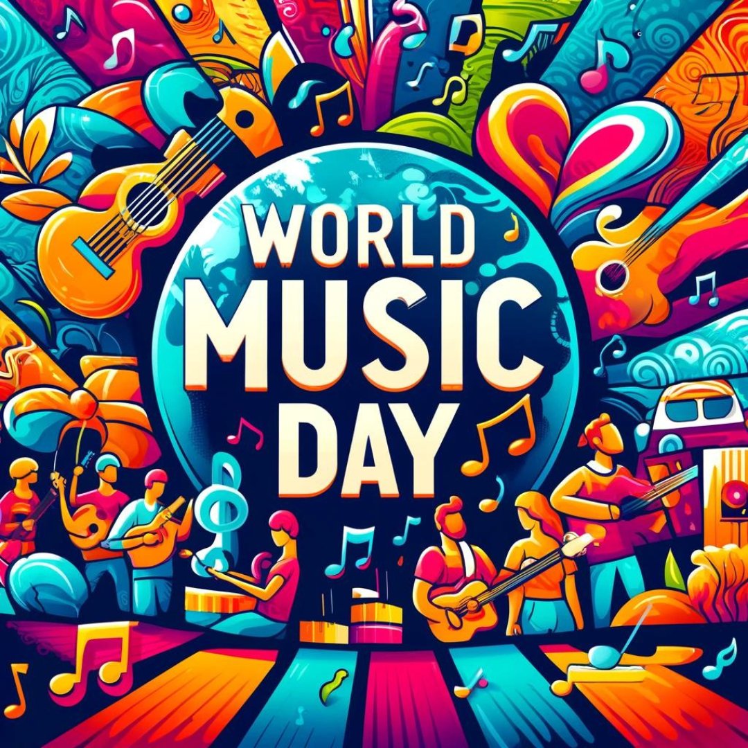 Celebrating World Music Day 2024! 🎵 a global event dedicated to the universal language of music! 🌍🎶  #WorldMusicDay #MusicThearpy #MusicTransforms