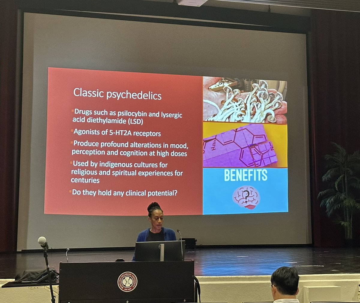 Learning about micro dosing of psychedelics. ASPET-GLC. Hanna Mills <a href="/UChicagoMed/">UChicago Medicine</a>