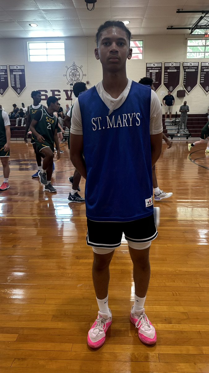 Gavin Johnson led St. Mary’s with 20 points in the win over Calvert Hall, which included some big free throws over the final minutes to secure the victory.