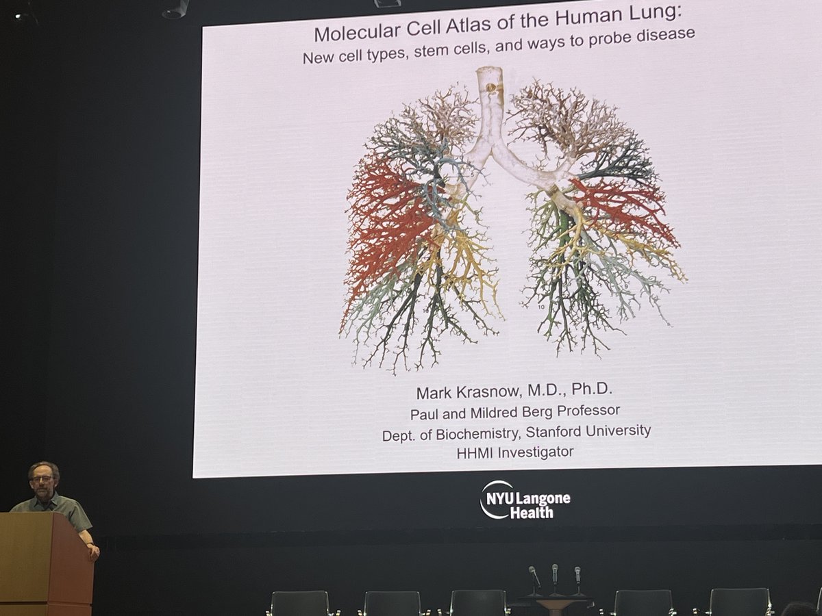Up now the Keynote on day two with Dr. Mark Krasnow presenting on the molecular cell atlas of the human lung