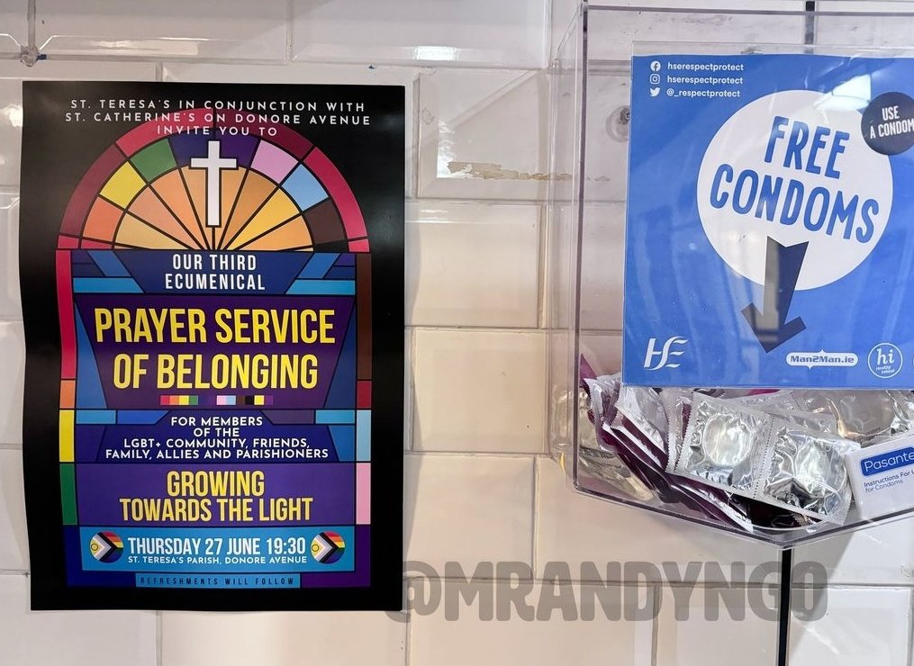 DUBLIN 

Preparations are underway for the 3rd annual Pride service in St. Teresa's Donore Avenue in the Archdiocese of Dublin 

📸 <a href="/MrAndyNgo/">Andy Ngo</a>