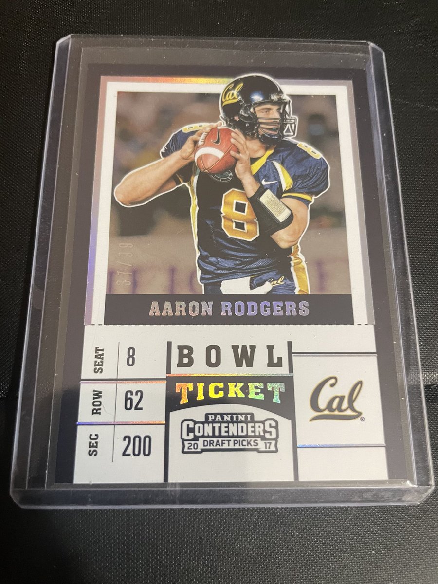 cheapcardsales's tweet photo. Aaron Rodgers bowl ticket /99 $2
#cheapCards #cheapPackers #cheapJets https://t.co/tmf0b8J1Mb