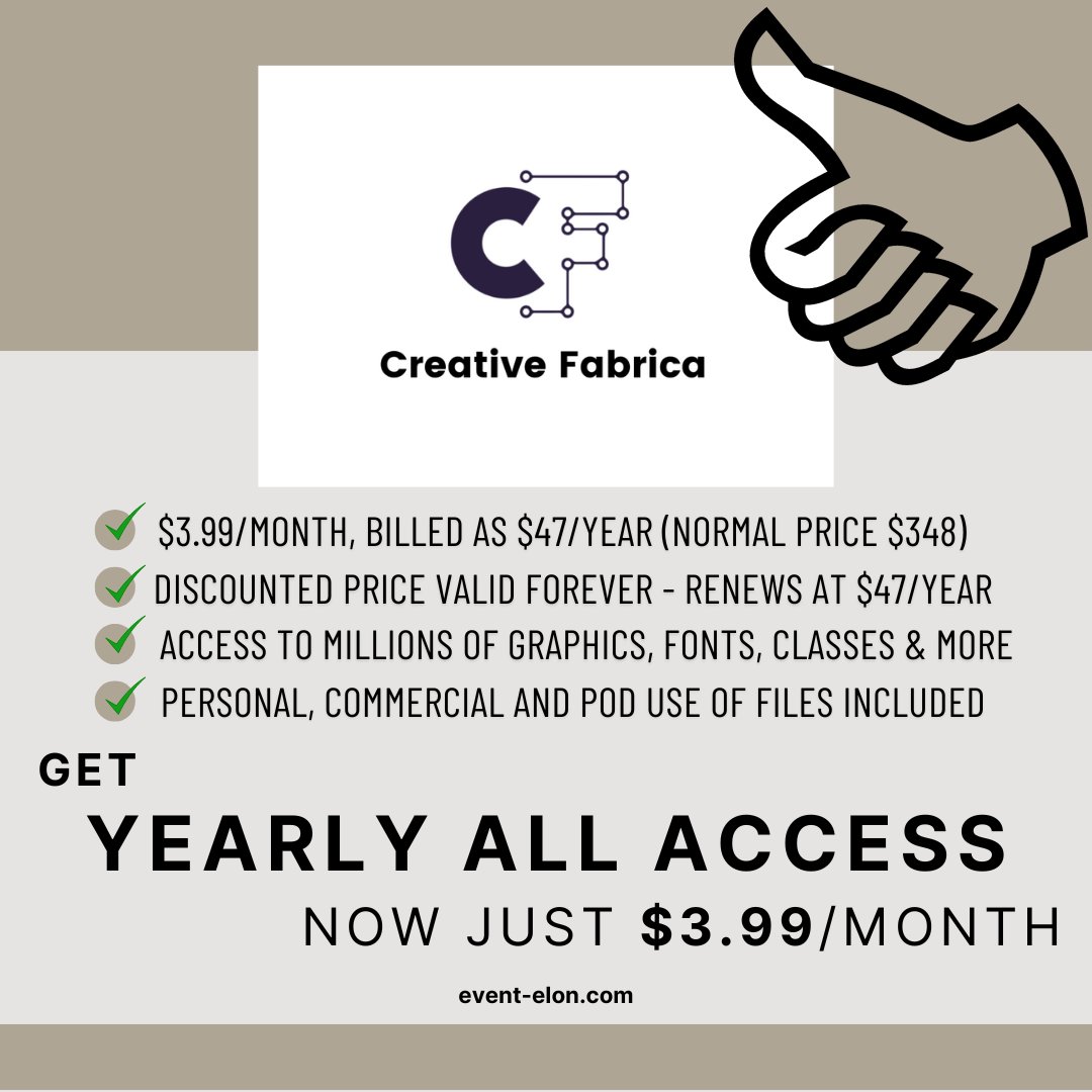 eventelon01's tweet image. 🎨✨ EVERYONE CAN BE CREATIVE! ✨🎨

Unlock your creative potential with:

173,280 fonts
9,107,649 graphics
CF Studio for custom designs
Download everything for FREE and start creating today!

Check this link: shorturl.at/inB2T 🚀💡 #CreativeTools #FreeDesignResources