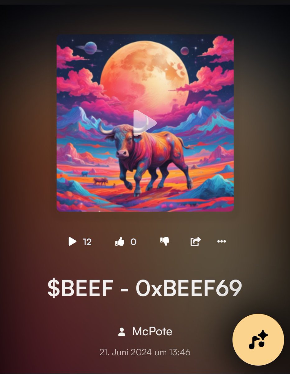 THE #PEPEBULL SONG IS HERE WITH SOME BASED LYRICS

suno.com/song/ac758f6b-…

$BEEF