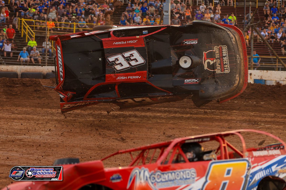 Unfortunate flip for Josh ferry. <a href="/Lernerville/">Lernerville Speedway</a> <a href="/FloRacing/">FloRacing</a>