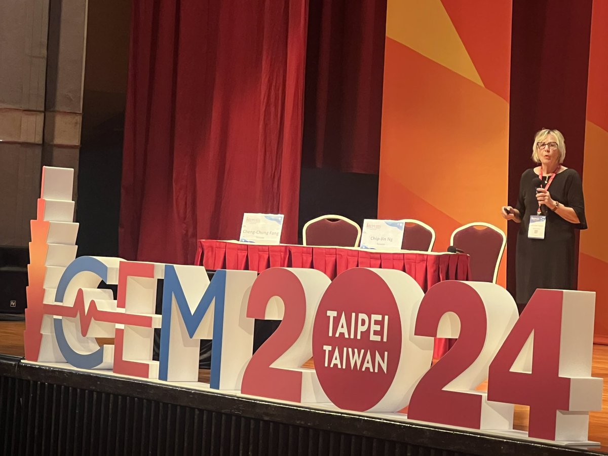 First_do_noharm's tweet photo. @ICEM2024 enjoying and inspiring talk by Judy Tintinalli “Don’t accept the status quo 
Make big plans” https://t.co/5LTlLI18rR