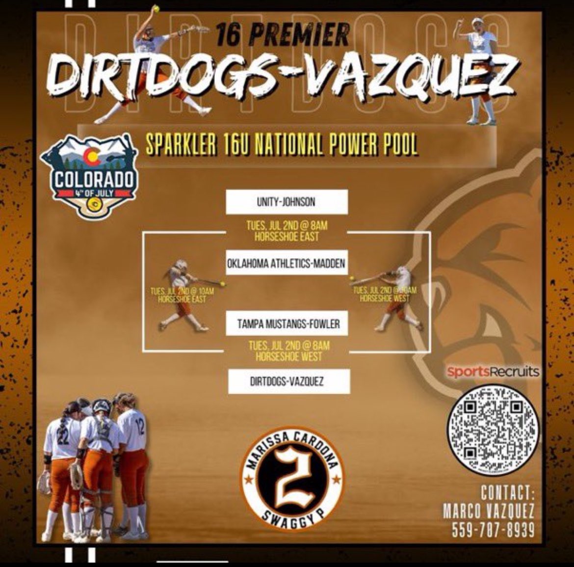 ellab2025's tweet photo. Colorado is a couple days away! Here is our schedule. Me and my teammates are ready to compete! Come catch a game. Give this post a like if you have time to come by, we are trying to get as many schools as possible to come watch. @DirtdogsVaz2025 @LineDsoftball @CBUSoftball https://t.co/hqTvMojmBR