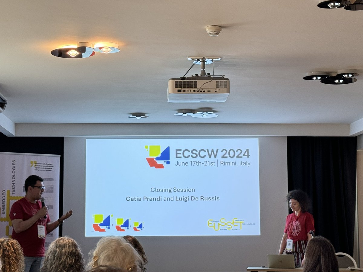 Dakuo Wang (@dakuowang) on Twitter photo A fascinating week at #ecscw2024 in Rimini, Italy. It’s my great honor to give the opening keynote on how the CSCW community can play a more important role in designing human-AI interaction in the era of LLM! Can’t wait to see you again at #ecscw2025 in Newcastle, UK <a href="/ECSCW/">ECSCW conference</a> A fascinating week at #ecscw2024 in Rimini, Italy. It’s my great honor to give the opening keynote on how the CSCW community can play a more important role in designing human-AI interaction in the era of LLM! Can’t wait to see you again at #ecscw2025 in Newcastle, UK <a href="/ECSCW/">ECSCW conference</a>