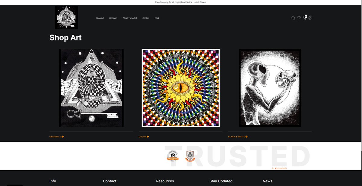 The homie and longtime Degen, El Gomoriso, has a new website where you can buy merch with his artwork on it. The coolest part? You can also buy his original artwork! 🖤 Just snagged a few items myself. Dive into the dark art goodness:

Check it out: elyporterart.com/shop-art