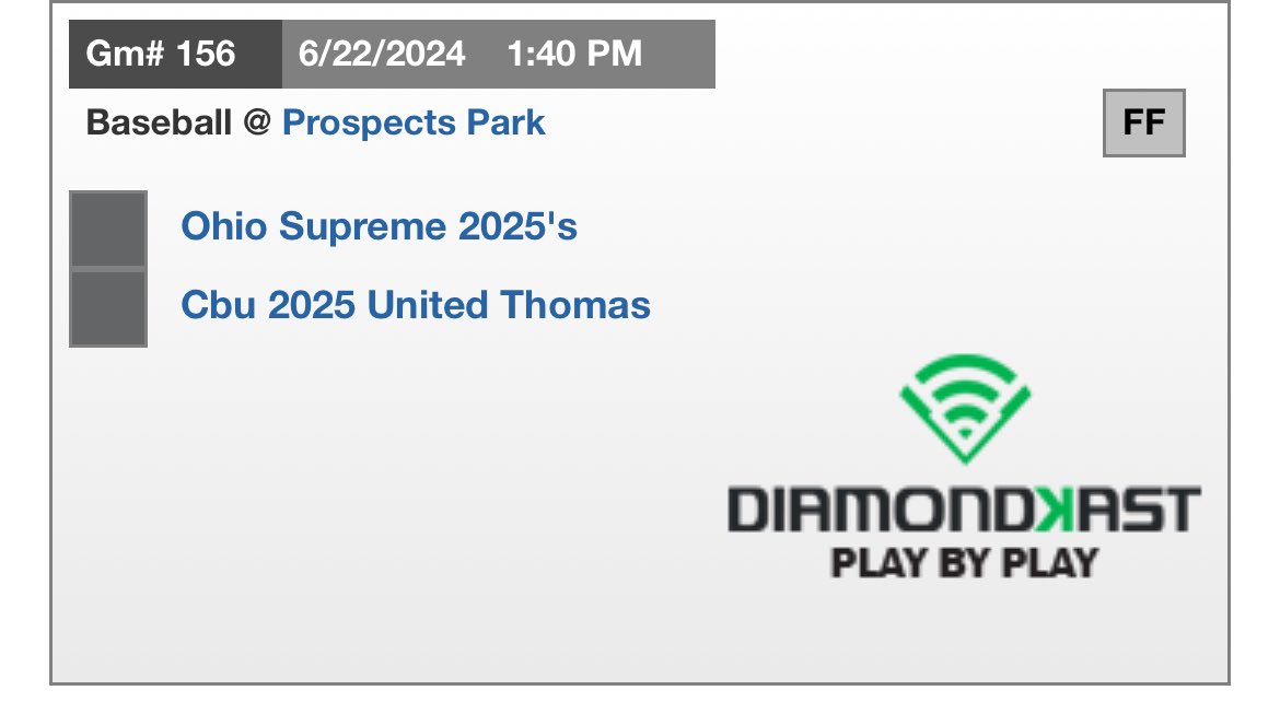 I will be the starting pitcher tomorrow at 1:40 at Prospects Park at the WWBA 17u
National Championship.