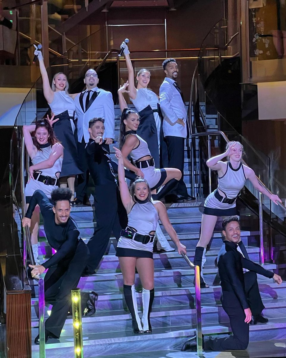 RCGCareers's tweet photo. Meet Chappell, Vocal Captain on Celebrity Beyond, living his dream with Royal Caribbean Group. From globe-trotting to dreaming of Antarctica, his love for cruise ships shines through. Follow his musical journey at https://t.co/gm5dsRE729! #IAMRCG #PropelledbyPeople https://t.co/eeMh5eFrSb
