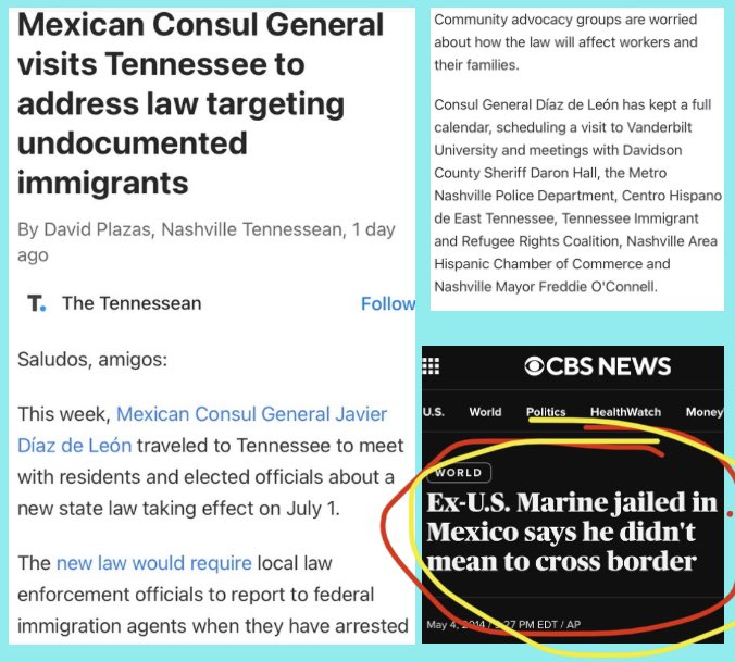 RevTN1's tweet photo. Can you please expand on this Mayor @freddieoconnell 

Why is Mexican Consul in Nashville re: #tnleg new law? What does he expect @MNPDNashville to do?
When one of our citizens crosses the border - even by accident - they are held in jail

Took @jonfranks forever to get him saved https://t.co/guUboFHcnB