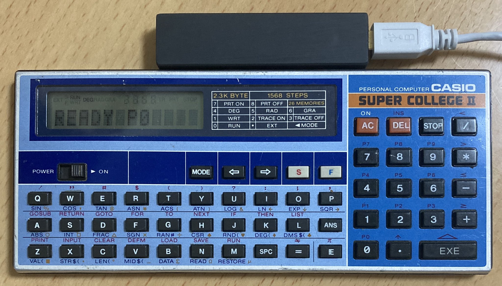 昭和レトロCASIOポケットコンピュータPB-100 レア　★ジャンク品★ 昭和レトロCASIOポケットコンピュータPB-100 レア ☆ジャンク品