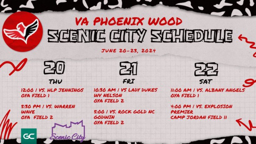 Big day ✌️in the books!  The Phoenix move to 3-1 on the weekend at Scenic City!  Can’t wait for Day 3 as we move toward bracket play!  Thanks to the Coaches for being at the fence!  We appreciate you!  ❤️🖤