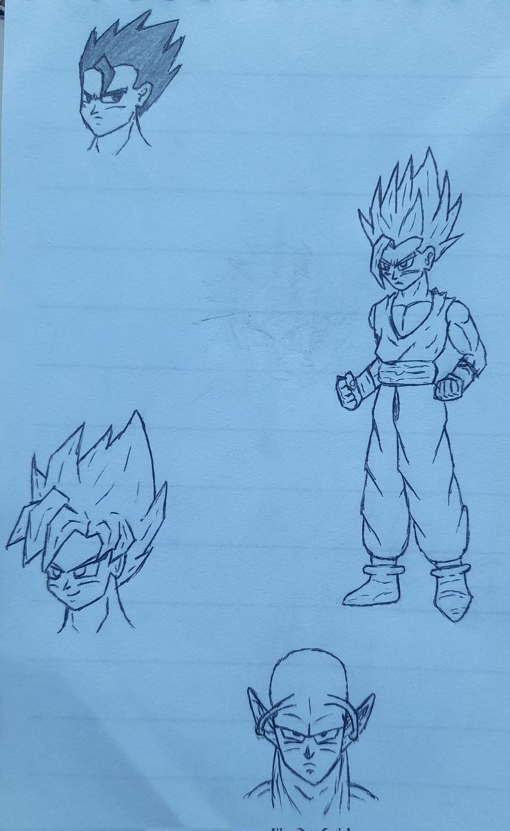 Estoy tratando de hacer que mi estilo de dibujo se parezca así al de Akira Toriyama
Supongo que esto es algo cerca xd