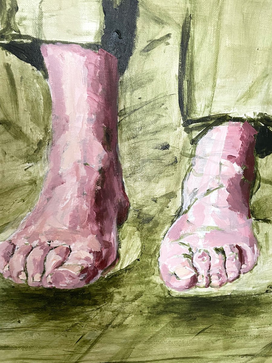 'TIM's FEET'

Portrait of my feet
by the masterful Ashlee Bucholtz

#art #artwork #painting