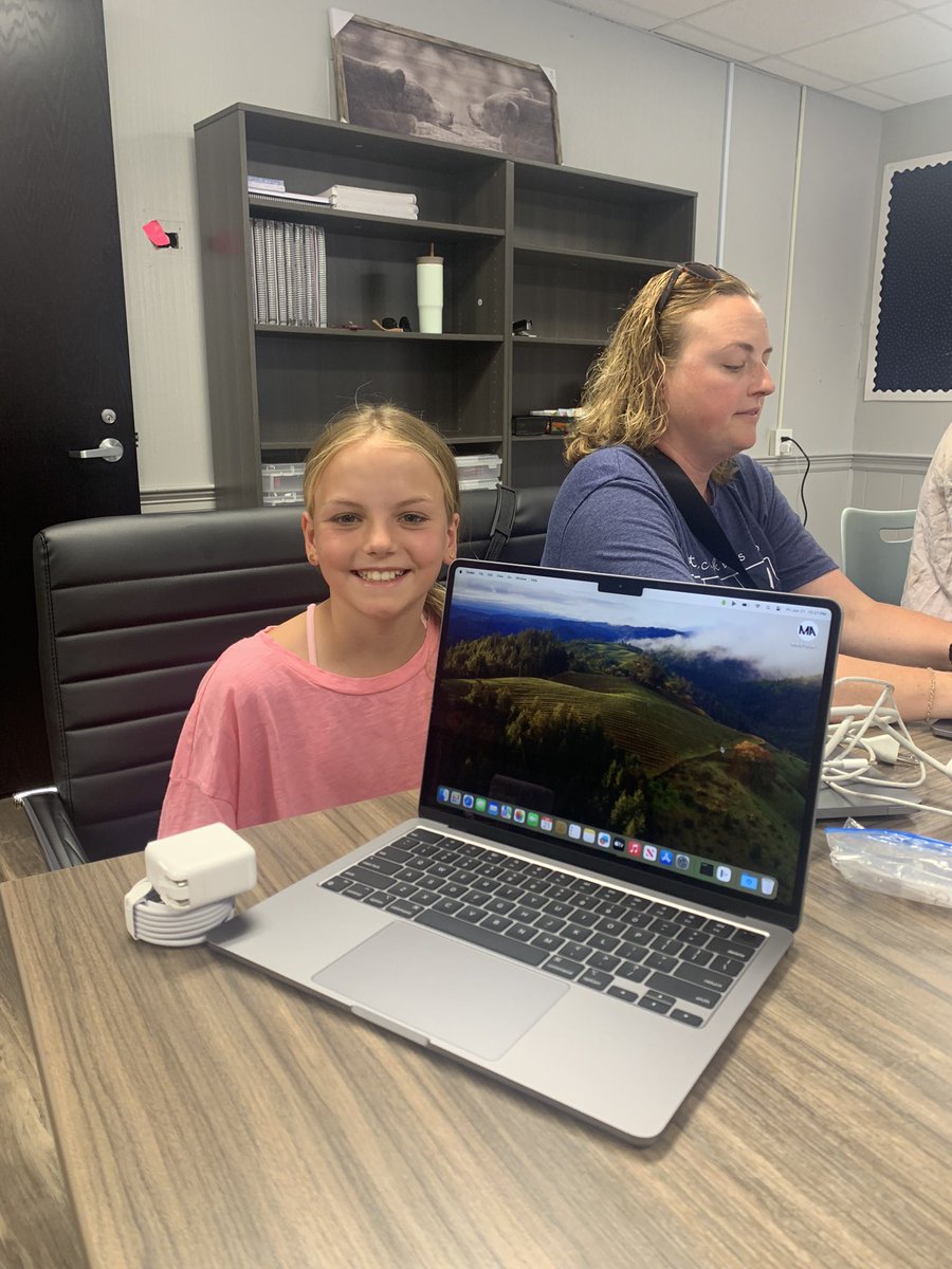 My school system loves me so much I got a brand new MAC today!!  (Technically all staff got a new computer but exciting all the same!!) <a href="/MACSchools/">Mount Airy City Schools</a>