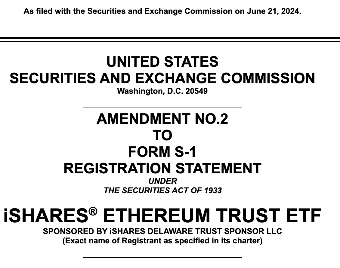 EricBalchunas's tweet photo. BlackRock is in.. no fee posted but they did report seeding with $10m (altho I think that may have been known already in prev filing). Anyway that's basically a wrap. Ball in SEC's court now. https://t.co/nbYoJo8Xj4