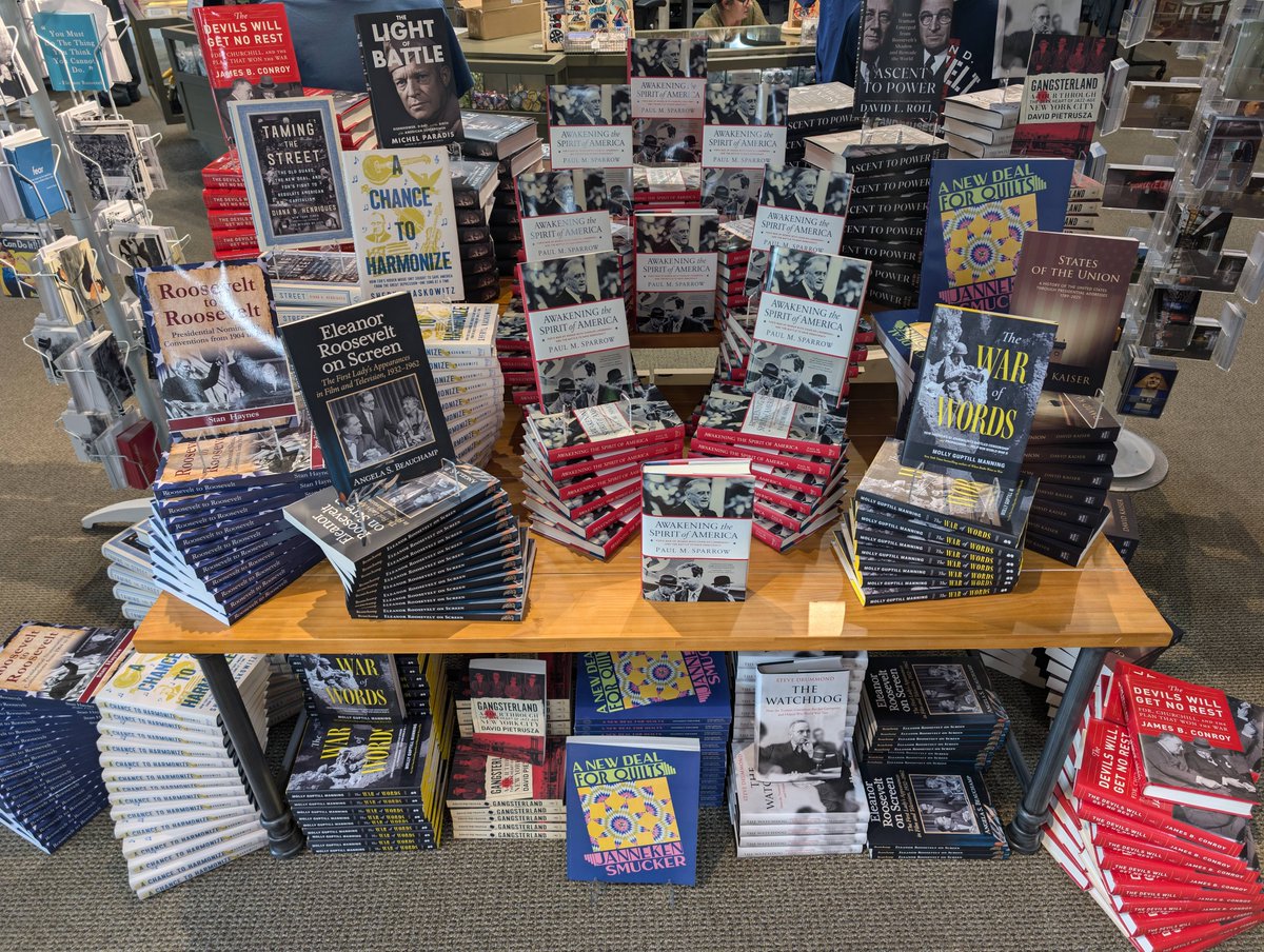 FDRLibrary's tweet photo. The books are out in the New Deal Store! Join us for the 20th annual Roosevelt Reading Festival tomorrow, Saturday, June 22, 2024! https://t.co/tltA9taomG https://t.co/AsGIAYktWr