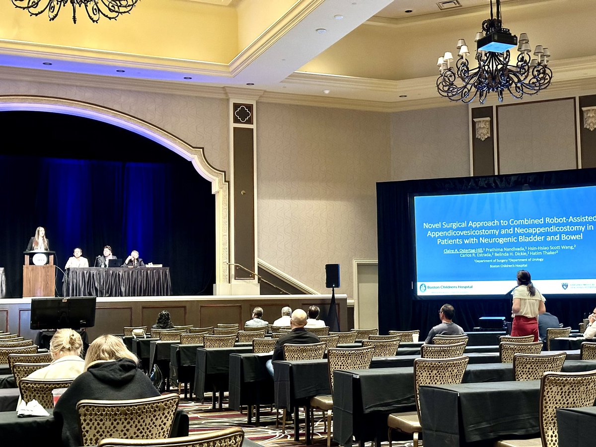 Donna Koo, MD (@donnakoomd) on Twitter photo So incredibly proud of the brilliant <a href="/COstertagHillMD/">Claire Ostertag-Hill, MD</a> presenting on a novel approach to combined robot-assisted appendicovesicostomy & neoappendicostomy in pts w/neurogenic bladder & bowel. Wrapping up 3 years of ground-breaking research at <a href="/BCHPedSurg/">BCH Department of Surgery</a> 🤩 #IPEG2024 <a href="/IPEGSurgery/">IPEG</a> So incredibly proud of the brilliant <a href="/COstertagHillMD/">Claire Ostertag-Hill, MD</a> presenting on a novel approach to combined robot-assisted appendicovesicostomy & neoappendicostomy in pts w/neurogenic bladder & bowel. Wrapping up 3 years of ground-breaking research at <a href="/BCHPedSurg/">BCH Department of Surgery</a> 🤩 #IPEG2024 <a href="/IPEGSurgery/">IPEG</a>
