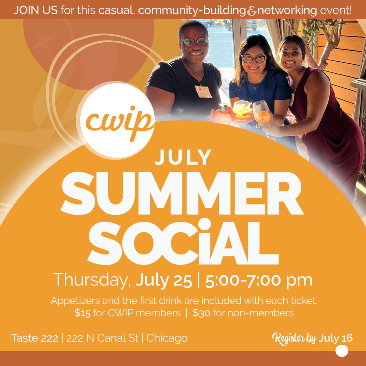 Are you ready for summer fun? 

Registration is now open for CWIP's Summer Social! Join us on July 25th for a casual, community-building, and networking event.

Learn more about our Summer Social and register today! bit.ly/4eBB5gA
