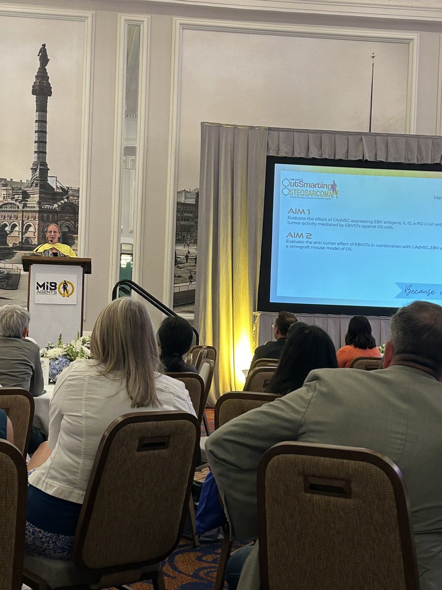 Today at #FACTOR24 Marta Roman showed the results derived from a year of work using CRISPRi to identify vulnerabilities in osteosarcoma. Simultaneously, Betsy Young picked up the baton and received the Outsmarting grant for her proposal to prevent immune evasion in osteosarcoma