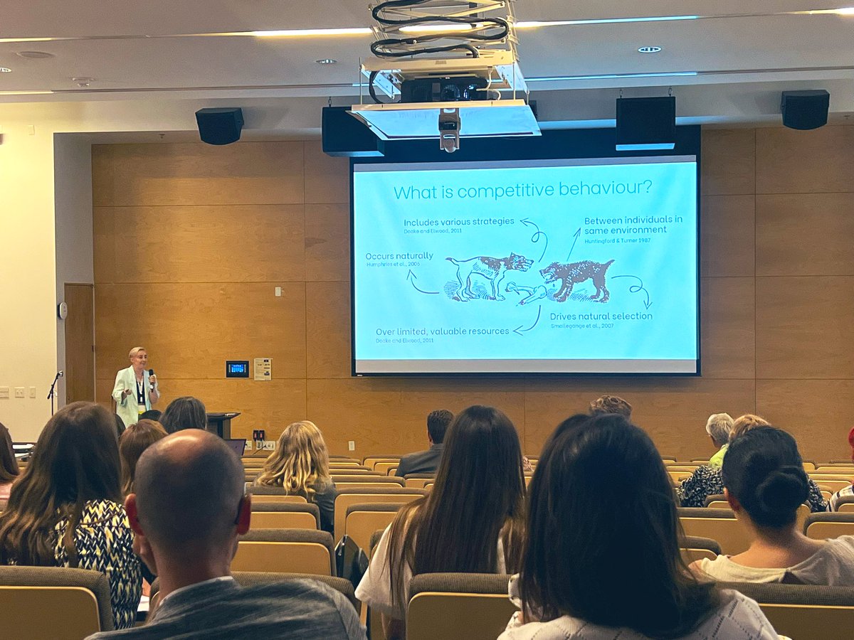 Look forward to learning more about <a href="/QuinnRausch/">Quinn Rausch, PhD</a> PhD findings. They investigated the influences of early experiences on the development of competitive behaviour (specifically resource guarding) in puppies #CSC2024 #science #dogs
