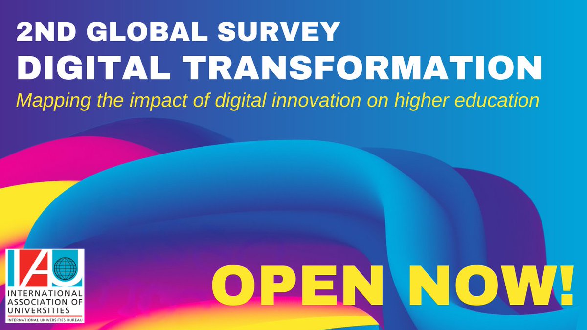 📣📝 We need your expertise! Fill out the IAU Global Survey on Digital Transformation to help us understand the impact of tech in higher education. Submit your response here: surveymonkey.com/r/IAUDTpartner