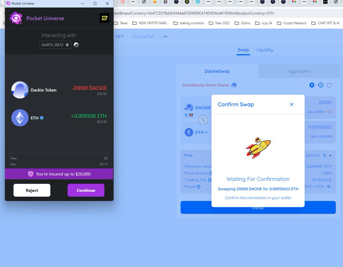 BLAST L2 DEGEN Fan Community! $BRETTONBLAST (@blastchainnews) on Twitter photo 🔥 I'm using <a href="/PocketUniverseZ/">Pocket Universe 🟣</a> , A FREE browser extension that protects you from crypto scammers! It pops up before you hit "BUY" & uses the latest AI technology to scan the project you are connecting to & they give you up to $20,000 insurance! Link 👇
dash.pocketuniverse.app/ref/HK6V 🔥 I'm using <a href="/PocketUniverseZ/">Pocket Universe 🟣</a> , A FREE browser extension that protects you from crypto scammers! It pops up before you hit "BUY" & uses the latest AI technology to scan the project you are connecting to & they give you up to $20,000 insurance! Link 👇
dash.pocketuniverse.app/ref/HK6V