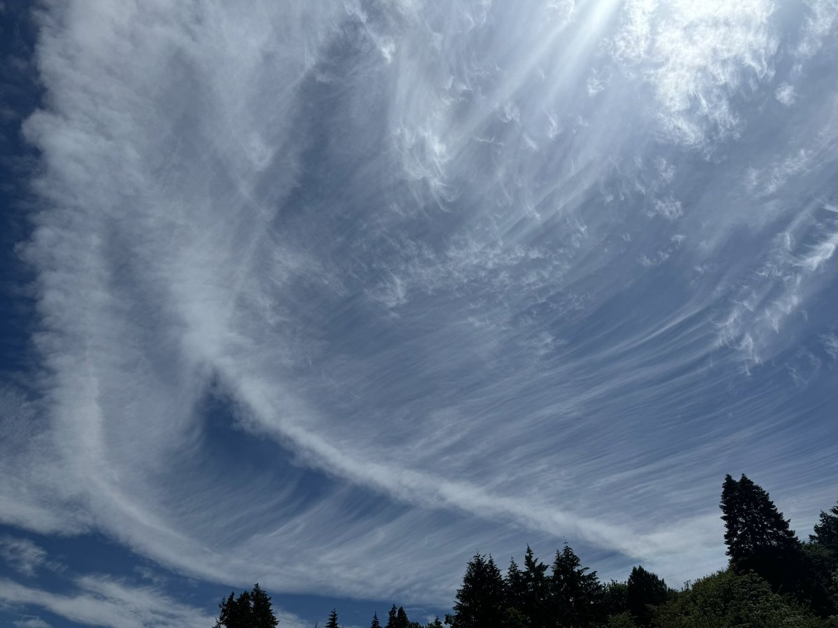 RepThomasMassie's tweet image. Interesting cloud activity here in the Pacific Northwest today. 🤔