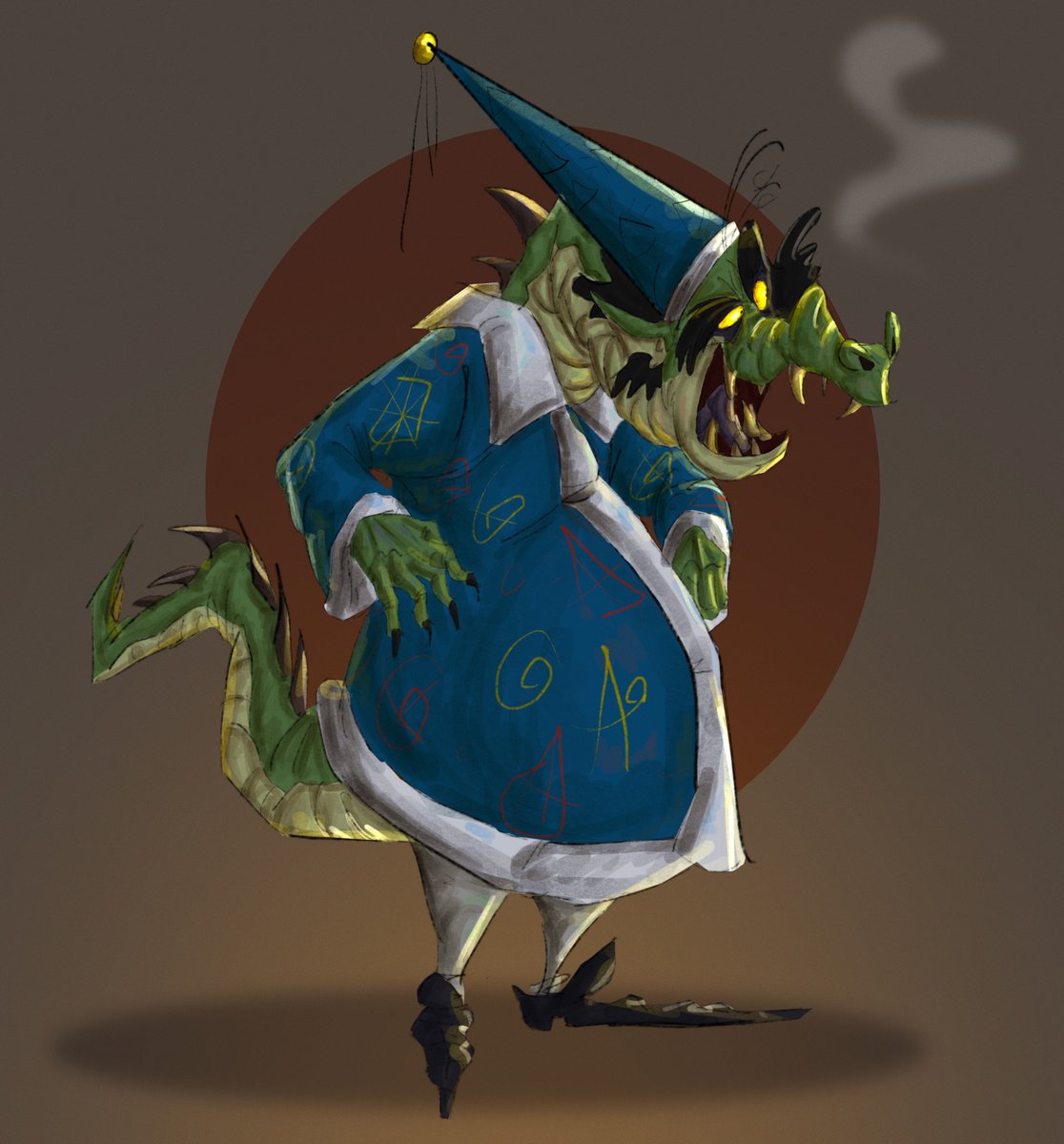 Rabenknar's tweet image. Ohhh dragon Wizard 

#Art #Fanart #Hotzenplotz #Dragon #Furry