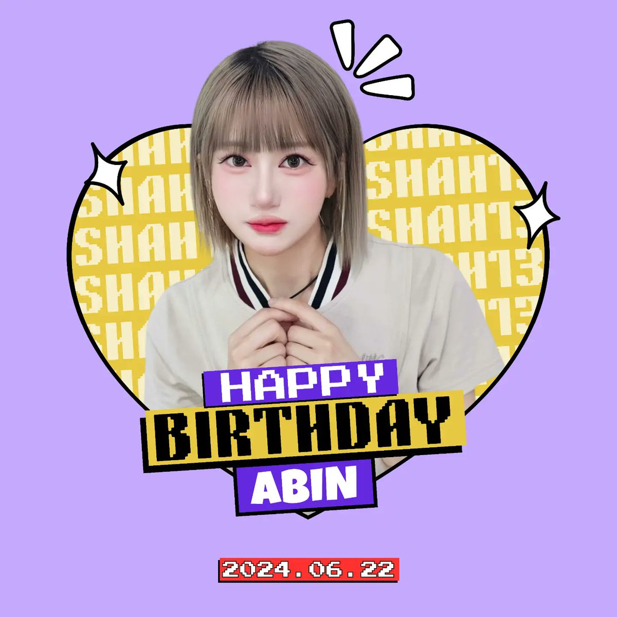 shah_13_'s tweet photo. [🥳] Happy Birthday to...

> Abin (Yang Jeonghee) | ICU
#HappyAbinDay 
#ICU #Abin

> Hello (Hwang Jimin) | Kandis
#HappyHelloDay
#Kandis #Hello

> Paan Mekmok | VVUP
#VVUP_PAAN_DAY
#VVUP #Paan

> Elyn Leong | Gen1es
#HappyElynDay
#Gen1es #Elyn https://t.co/sIuYC6T5Pm