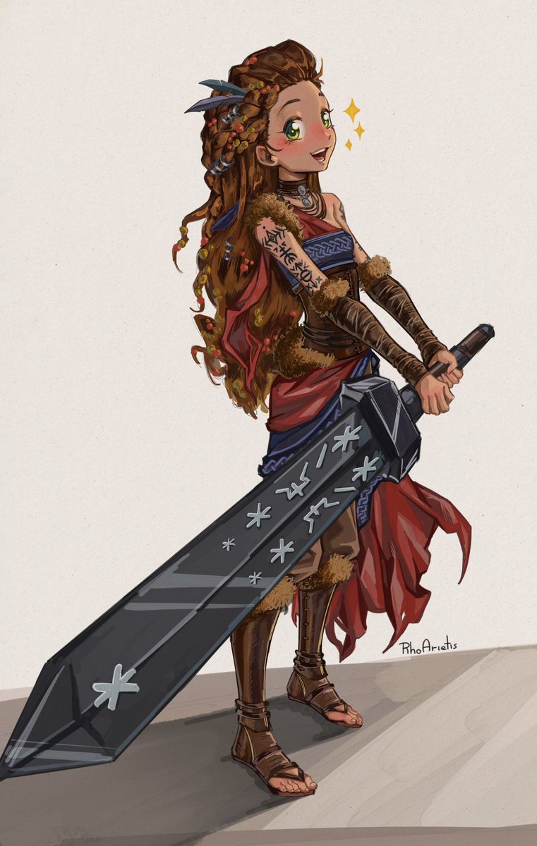 RhoArietis's tweet photo. Yet another character design commission! 🗡️ https://t.co/QFoduO26Z3