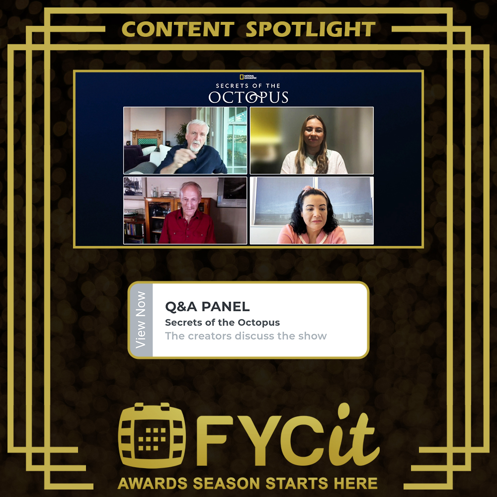 Dive deep into the mysteries of the ocean with <a href="/NatGeoTV/">National Geographic TV</a>'s #SecretsOfTheOctopus! Join <a href="/JimCameron/">James Cameron</a>, <a href="/Dr_AlexSchnell/">Dr Alex Schnell</a>, and Adam Geiger for a Q&amp;A panel. Discover their insights on this captivating series on the FYCitApp's bonus content hub.