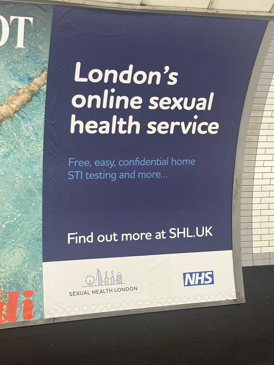 Adrian (he/him) (@sexualhealthldn) on Twitter photo Day 3 of @shldotuk posters on the London underground, this one is at Liverpool st, central line - west bound.
Thanks to <a href="/IdiosyncraticXL/">Phil Samba</a> for sharing the pic Day 3 of @shldotuk posters on the London underground, this one is at Liverpool st, central line - west bound.
Thanks to <a href="/IdiosyncraticXL/">Phil Samba</a> for sharing the pic