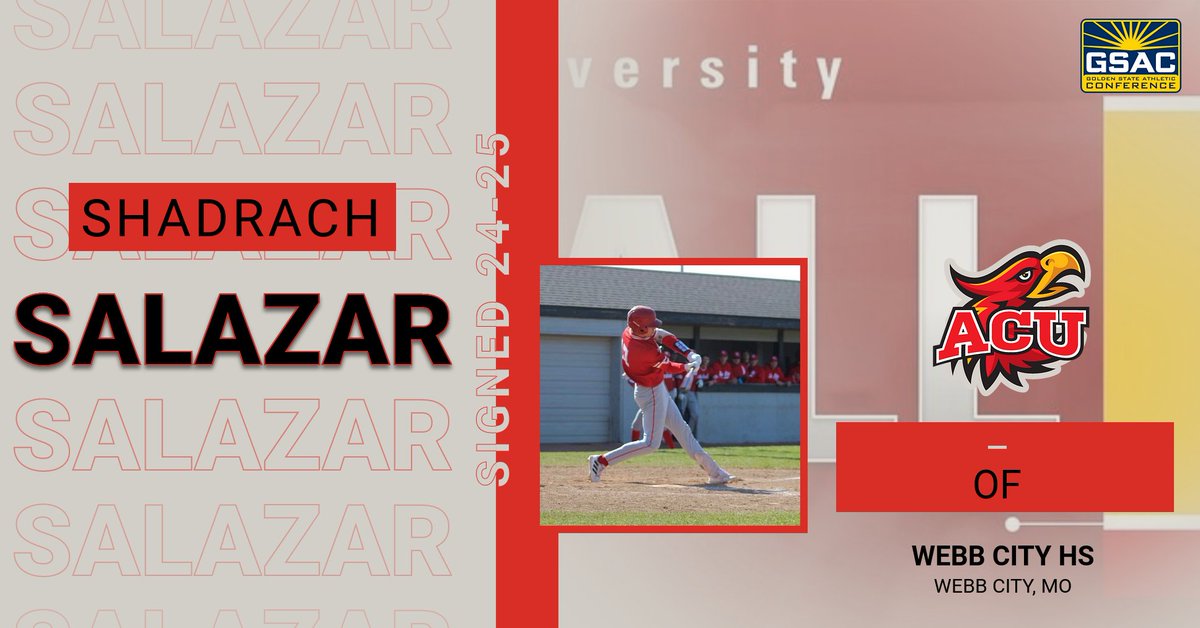 ACUBaseball1's tweet photo. Welcome to the ACU Baseball Family @shad_sali https://t.co/iJ29svA3YE