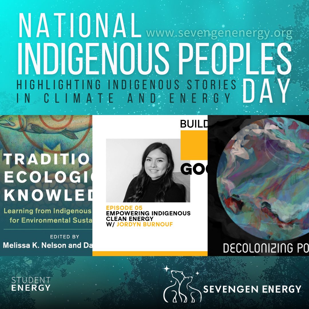 studentenergy's tweet photo. June 21st in so-called Canada is recognized as "National Indigenous Peoples Day" and coincides with the Summer Solstice!
Here are some great ways to learn renewable perspectives from indigenous voices in so-called Canada!
#SevenGen2024 #SevenGen #StudentEnergy https://t.co/wuSaRDjnYv