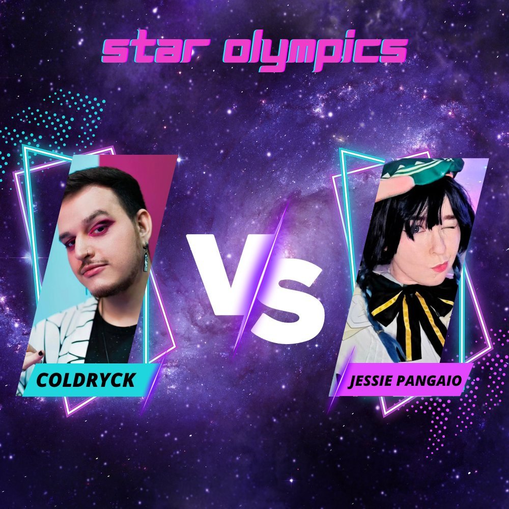 coldryck's tweet photo. HOJE TEM STAR OLYMPICS 🪐✨ 19H
Minha primeira disputa no Olimpíadas Estelares e já vai ser contra a maravilhosa da Jessie, não vão perder hein 😉

🎲 @Coldryck VS @JessiePangaio 
⌛️ As 19h no canal do @gayshin_oficial 

Vem torcer pra gente, vc é #TeamCold ou #TeamJessie ? 🥳🎉 https://t.co/xZmxPwlGgv