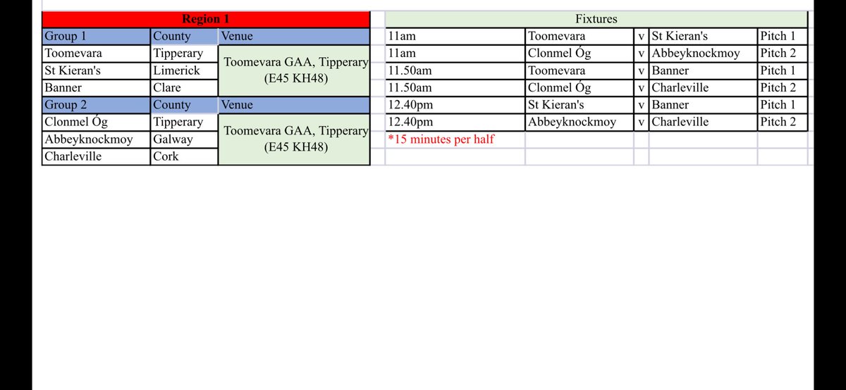 BannerGAAEnnis's tweet photo. 🟡🔵Best of luck to our boys in the u15 hurling Féile na nGael in Toomevara tomorrow . First match is at 11.50am. Great achievement for the lads to be representing Clare in Tipp tomorrow. 👍🏼👏💪🟡🔵 https://t.co/3Fb9Jw6pAb
