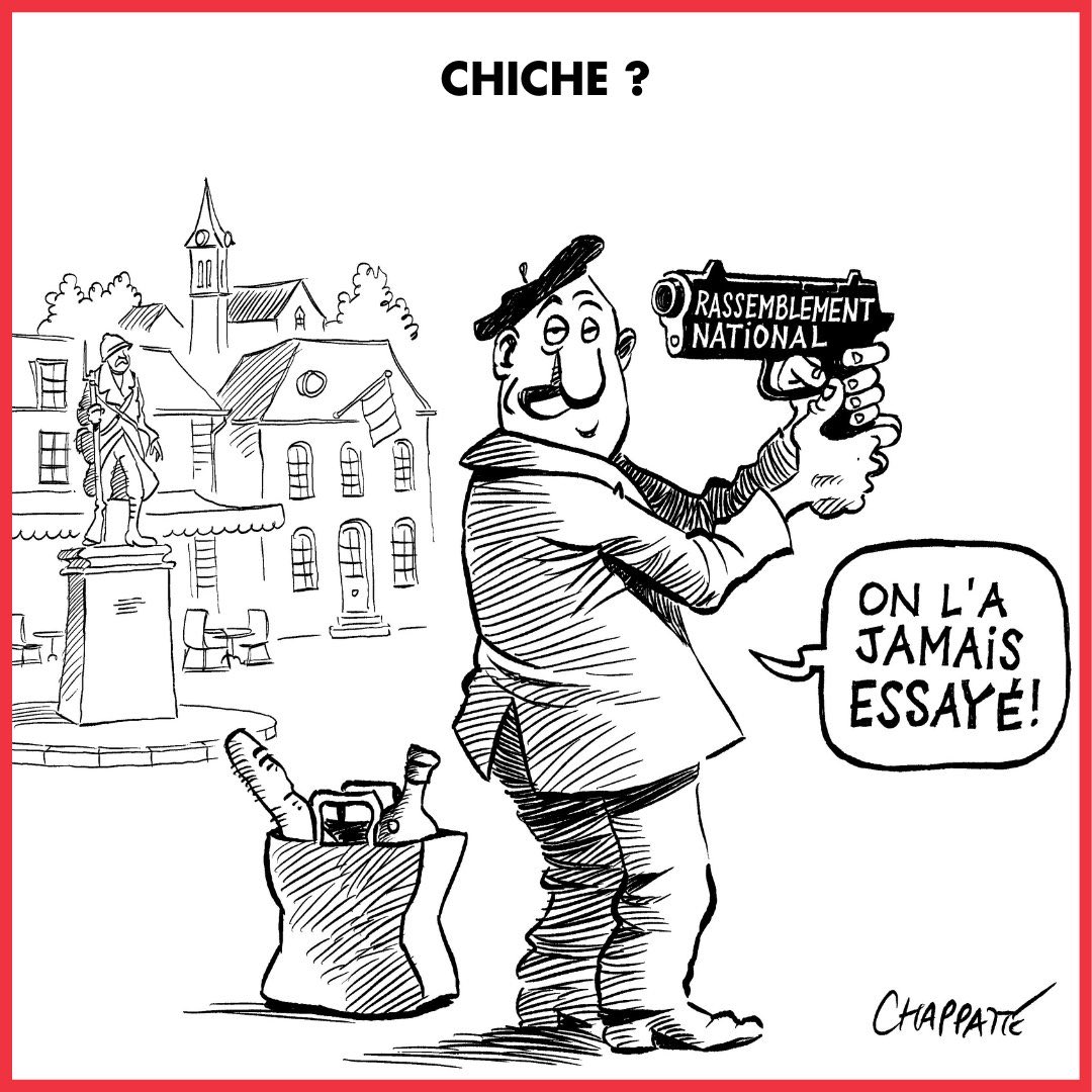Magnifique <a href="/chappatte/">Dessins de Chappatte</a> pour le <a href="/canardenchaine/">Le Canard enchaîné</a> 👌 #RN