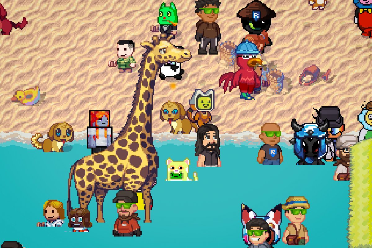 zombinaaaaa's tweet image. What a great way to celebrate SUMMER ☀️🏖️ with the Shorelime Event 🍋🌊 in @pixels_online

Even JEROME THE GIRAFFE showed up 🦒💕
(special thanks to @tyler_pixels 😉)

CHEERS FOR THE SUMMER! 🥂🐚
And have a wonderful weekend! 😘

#PixelsCreator #KindCreator #PixelsChapter2