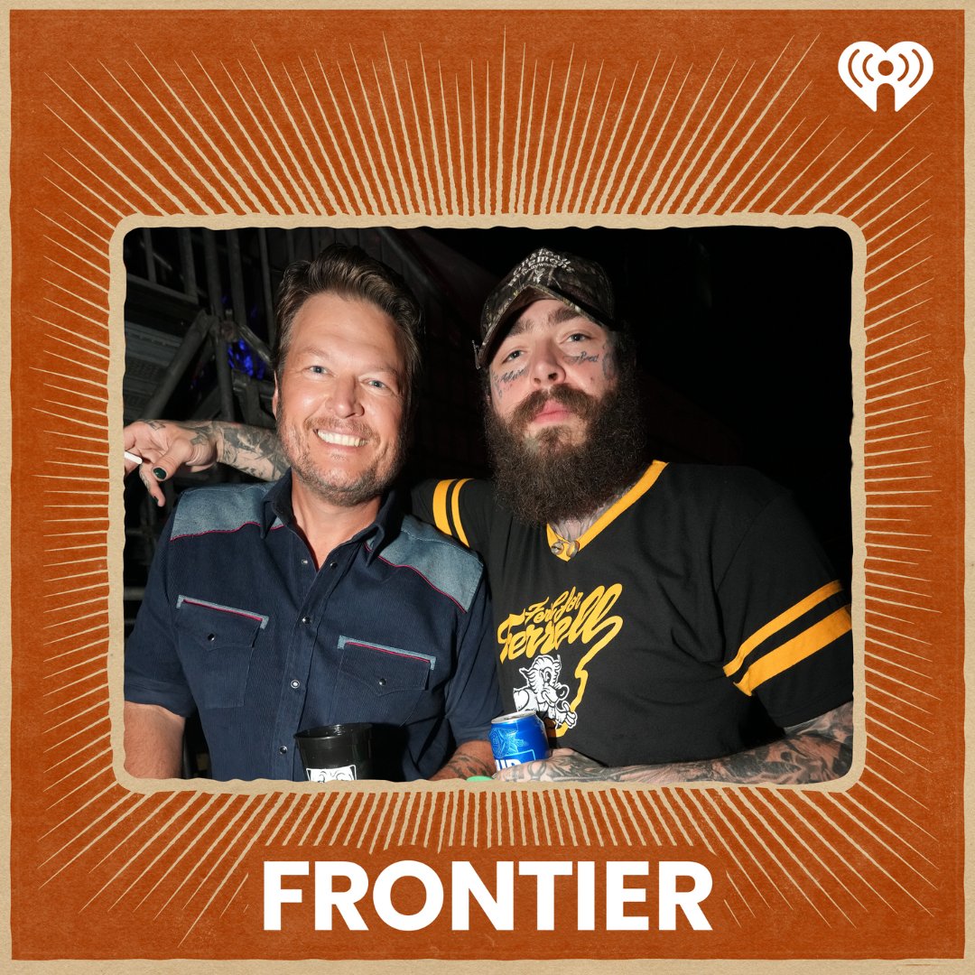 .<a href="/PostMalone/">Post Malone</a> is exploring a NEW frontier 🍻 Hear "Pour Me A Drink" featuring .<a href="/blakeshelton/">Blake Shelton</a> on our Frontier Playlist 🤠 Listen now ➡️ ihe.art/5M4JPWF