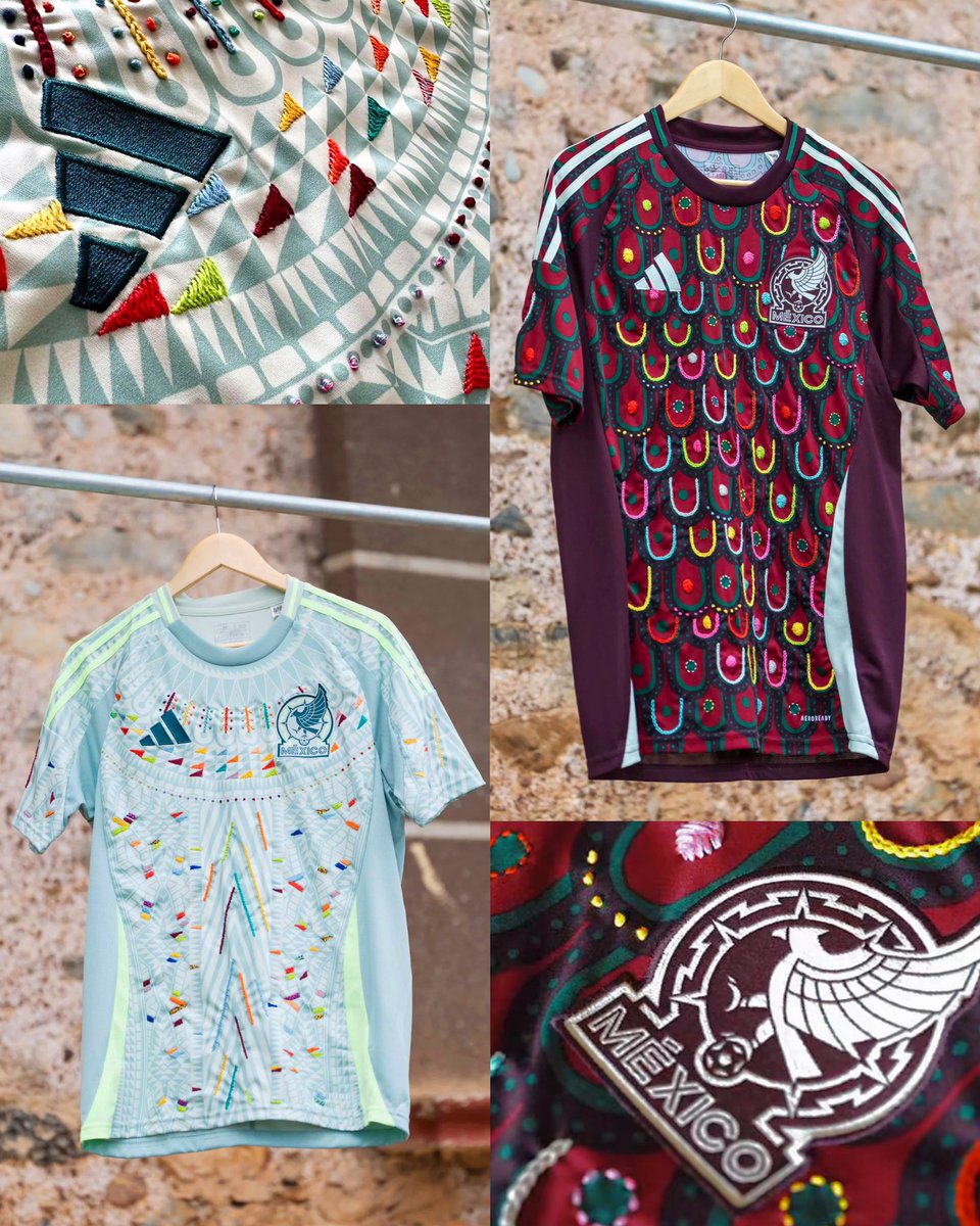 AllFutbolMX's tweet image. Adidas collaborated with Mexican artisans from Naupan, Puebla, so they could add their own special touch to the Mexican jerseys. 🎨👕

This is how they turned out… 🤩🇲🇽

📸 @adidasMX