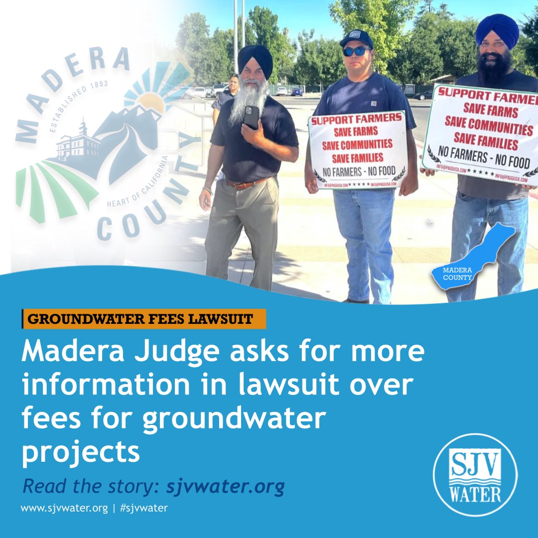 Hannah Frances Johansson reports: sjvwater.org
#maderacounty #groundwater #groundwaterlawsuit #sjvwater