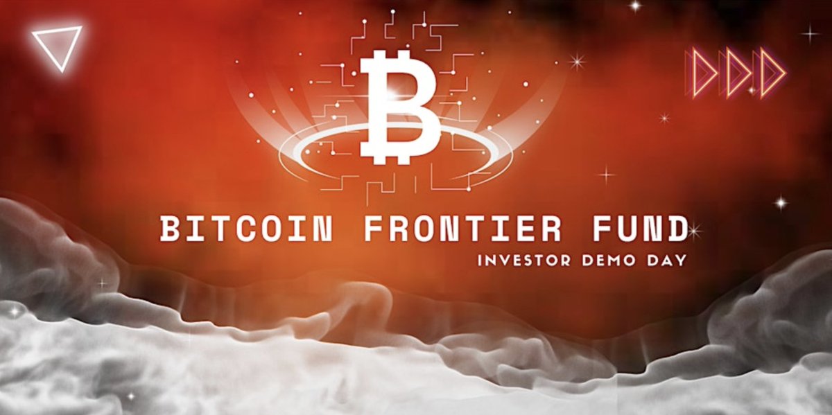 Join 150+ people already RSVP'ed for <a href="/BTCFrontierFund/">Bitcoin Frontier Fund</a> Investor Day next Tuesday 🟧

featuring:
<a href="/Ducatstable/">Ducat</a>, <a href="/Magisat_io/">Magisat</a>, <a href="/SatScreener/">SatScreener</a>, <a href="/Ordlify/">Ordlify</a>, &amp; some other special guests! 

📅 June 25, 2024
✅ 10am - 12pm ET

Save your spot for FREE 👉 eventbrite.com/e/907759251357