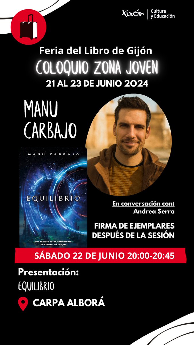 ¡Bonita gente de Gijón!
Estoy disfrutando de vuestra maravillosa hospitalidad con motivo de la Feria del Libro. Os comparto los dos eventos literarios en los que participo por si os queréis pasar 😉📚🙏🏼