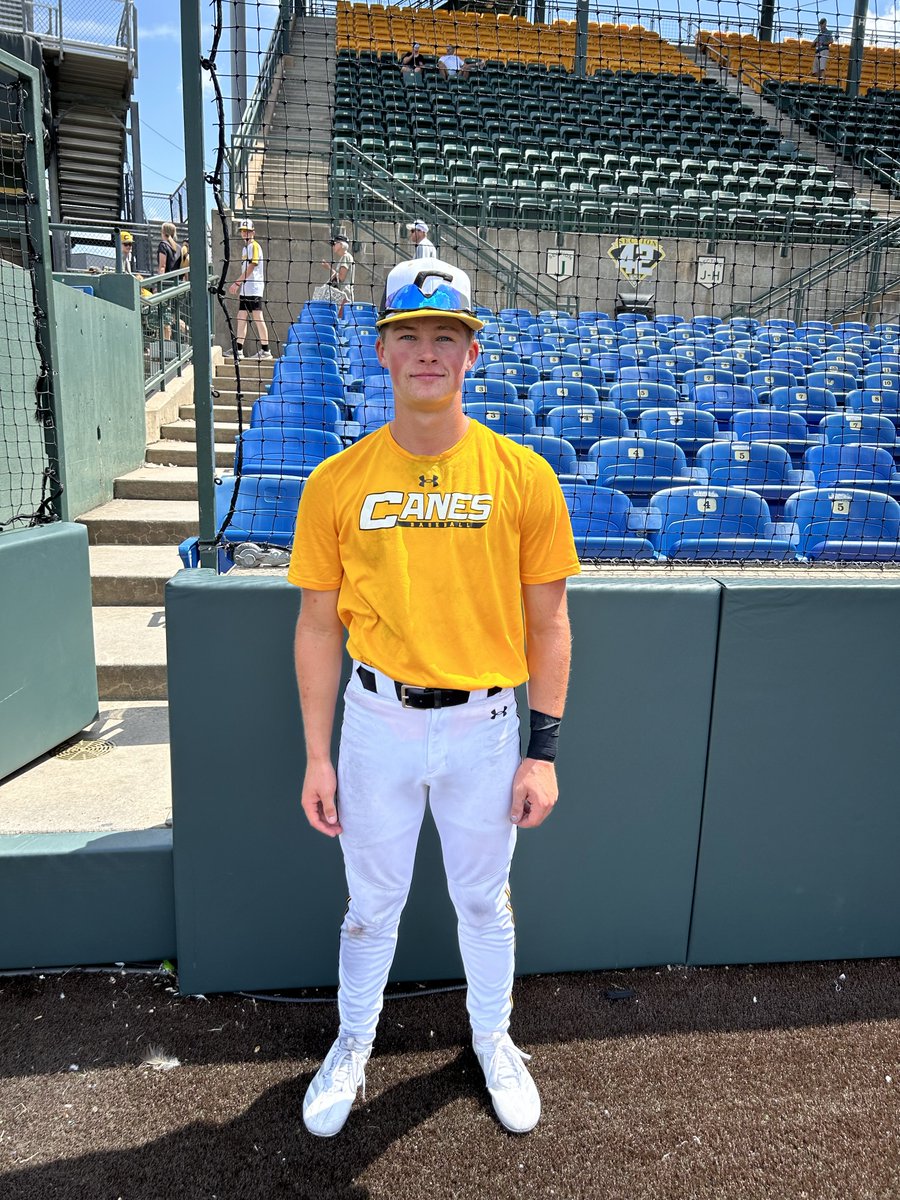 F: Canes Kansas 2025 Zerr 5, Rawlings Tigers KC 17U 4
PoG: <a href="/DollColton/">Colton Doll</a> 2-3, RBI, Game-winning hit
Pitcher: <a href="/Cdrum15/">Carter Drumright</a> 3 IP, 4K, 1H, 0 ER