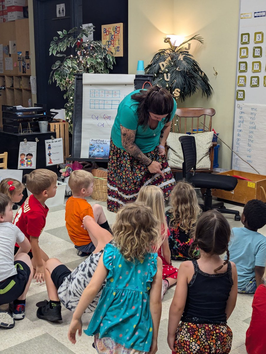 Today, Ms. Bomberry wore her ribbon skirt and showed us videos of the dancing, singing, drumming and beautiful regalia we might see at a Pow Wow. We were captivated by the beautiful colours and rhythmic dancing we saw. Thank you for sharing your heritage with us! <a href="/OakwoodPublic/">Oakwood Public School</a>