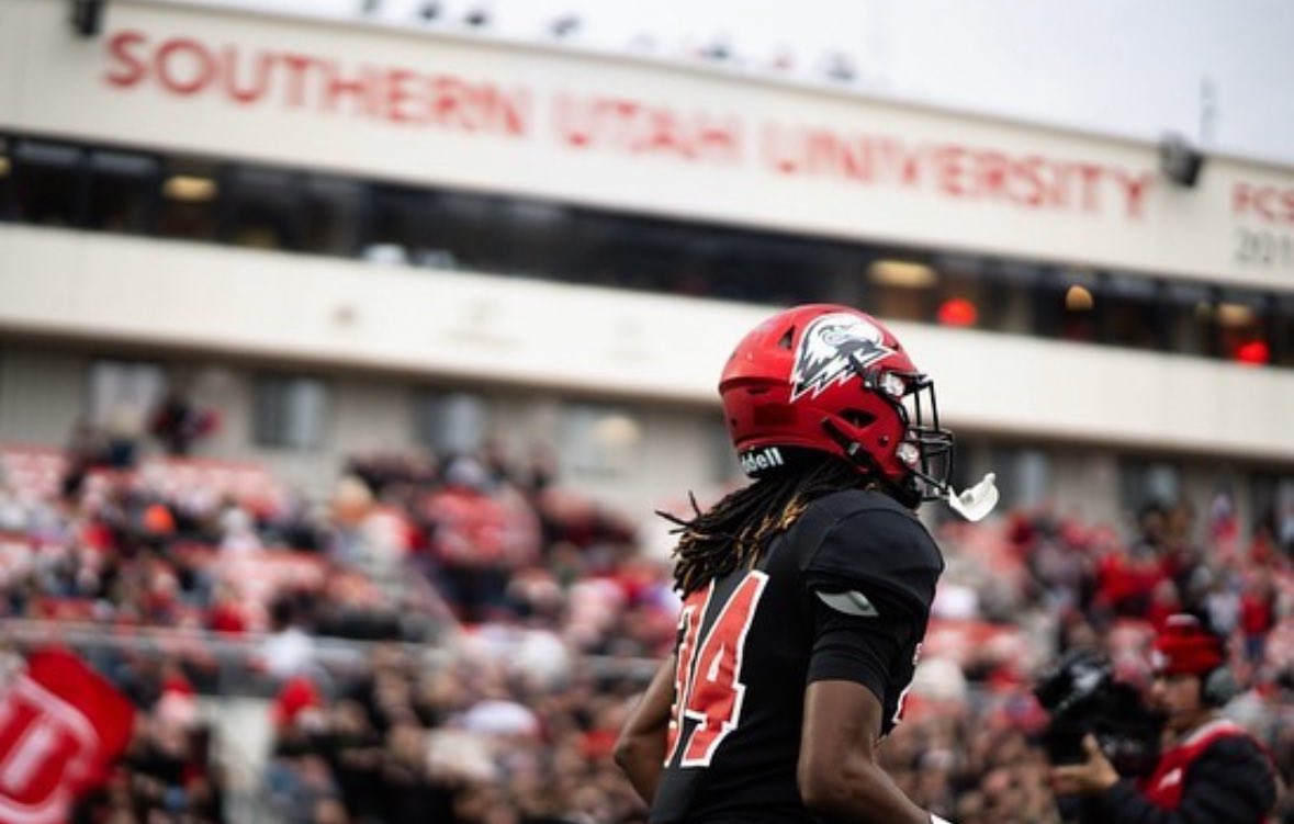 D’Angelo Hagans Jr. (@dangelohagans) on Twitter photo Blessed to receive an offer from Southern Utah University!! <a href="/DGS_4ya/">Darrius G. Smith</a> <a href="/delanefitz/">DeLane Fitzgerald</a> <a href="/bmeasom1/">Brady Measom</a> <a href="/2hyn3/">Shyne johnson</a> <a href="/BrandonHuffman/">Brandon Huffman</a> <a href="/SilveradoHSFB/">Silverado High School Football</a> <a href="/247Sports/">247Sports</a> <a href="/702HSFB/">702 HSFB</a> <a href="/GregBiggins/">Greg Biggins</a> <a href="/BlairAngulo/">Blair Angulo</a> <a href="/On3Recruits/">On3 Recruits</a> <a href="/phase1football/">Donte Jasames, Phase1 Recruiting</a> <a href="/KyleMorgan_XOS/">Kyle Morgan CATAPULT Southwest Regional Scout</a> <a href="/SUUFB_/">Southern Utah Football</a> Blessed to receive an offer from Southern Utah University!! <a href="/DGS_4ya/">Darrius G. Smith</a> <a href="/delanefitz/">DeLane Fitzgerald</a> <a href="/bmeasom1/">Brady Measom</a> <a href="/2hyn3/">Shyne johnson</a> <a href="/BrandonHuffman/">Brandon Huffman</a> <a href="/SilveradoHSFB/">Silverado High School Football</a> <a href="/247Sports/">247Sports</a> <a href="/702HSFB/">702 HSFB</a> <a href="/GregBiggins/">Greg Biggins</a> <a href="/BlairAngulo/">Blair Angulo</a> <a href="/On3Recruits/">On3 Recruits</a> <a href="/phase1football/">Donte Jasames, Phase1 Recruiting</a> <a href="/KyleMorgan_XOS/">Kyle Morgan CATAPULT Southwest Regional Scout</a> <a href="/SUUFB_/">Southern Utah Football</a>