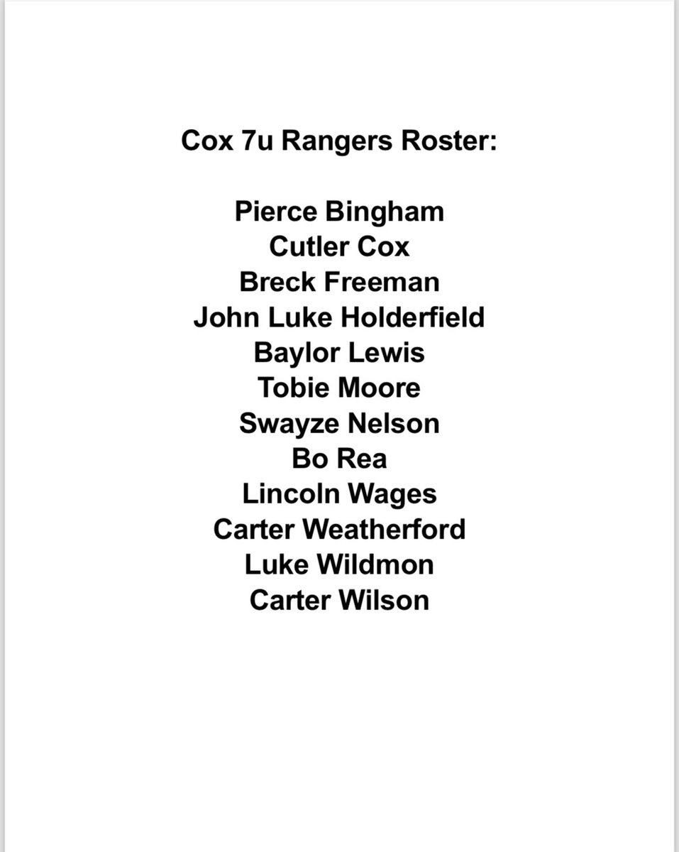 TYBABaseball's tweet image. 2024-25 7U Rangers